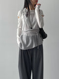 Striped One-Tuck Wide Slacks