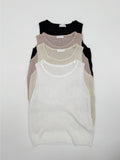 Hachi See-through U-neck Vest