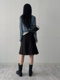 Lower Stripe Midi Skirt