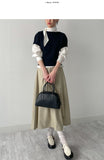 Delu Round Half Knit