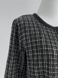 Fence color matching tweed crop cardigan