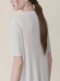 [Premium] Issey Pleated Half Pola One-Piece