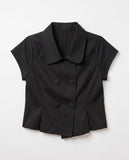 DOUBLE BUTTON SHORT JACKET