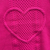 Heart twisted knitwear