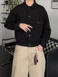 Cotton pocket trucker jacket