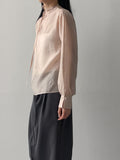 Solar Strap See-through Blouse