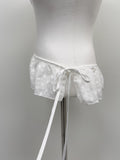 Flower Mini Wrap Skirt
