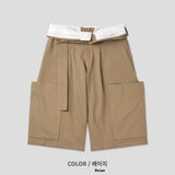 Vienne Belting Cargo Bermuda Pants