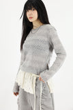 Side puff brushed pants
