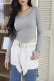 Eyelet line tee