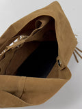 Bohem Fringe Suede Shoulder Bag