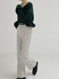 Lambswool V-Neck Cropped Cardigan