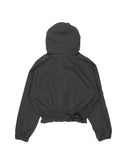 HOODED FRILL CROP JUMPER