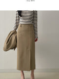 Chilia H-Line Slit Long Skirt
