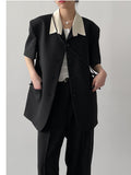 Conte Pin Tuck Wide Slacks