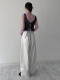 See-Through Shirring Layered Polar T-shirt