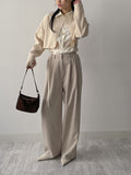 Kendil Two-Tuck Wide Slacks