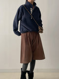 Snap Anorak Fleece Sweatshirt
