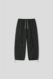 Eyelet half-moon cargo cotton pants
