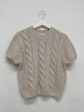 Puff Cable Half Knit