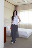 Frill Smoke Holter Neck Blouse