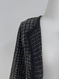 Fence color matching tweed crop cardigan