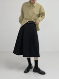 Lenny Cotton Hoole Flare Skirt