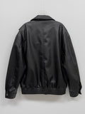Edison Leather Overfit Blouson Jumper