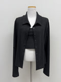 [Bustier SET] Serine Rib Cardigan T-shirt