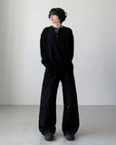 Pin Layered Round Knit