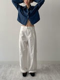 Breeze Denim Crop Shirt