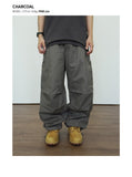Patched Cotton American Casual Pants