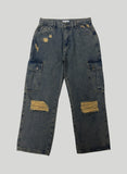Scratch Damage Cargo Denim