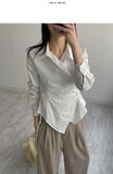 Loke Wrap Shirring Shirt