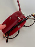 Leather Glasses Key Ring Holder