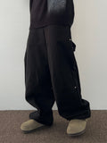Rivet Side Detail Cotton Pants