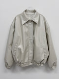 Crocker Glossy Leather Overfit Blouson