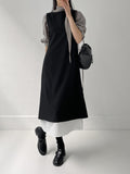 [Tie SET] Arc Raglan Round Blouse