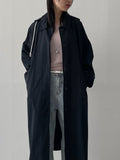 Captain Hood Neck Trench Coat