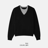 [Premium] Snow Veil V Crop Knit