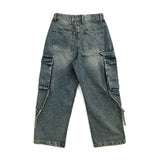 Strap Rope Cargo Wide Denim