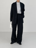 [unisex] Polka Two-tuck Bijo Wide Slacks