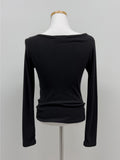 Cloud Shirring Drape T-Shirt