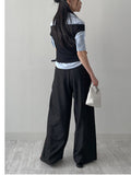 Kalin pleated wide slacks