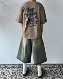 Vintage Destroyed Bermuda Denim