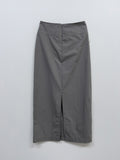 Nylon H-line Long Skirt