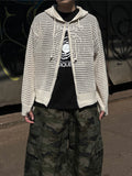 Mash Hood Knit Zip-Up