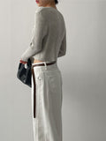 [Belt SET] Cabra Cotton Wide Pants