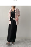 Striped Strap Long Shirt
