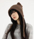Knit cat hood beanie